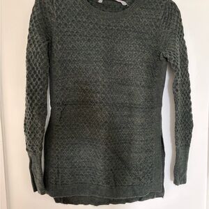 Athleta Textured Olive Sweater
